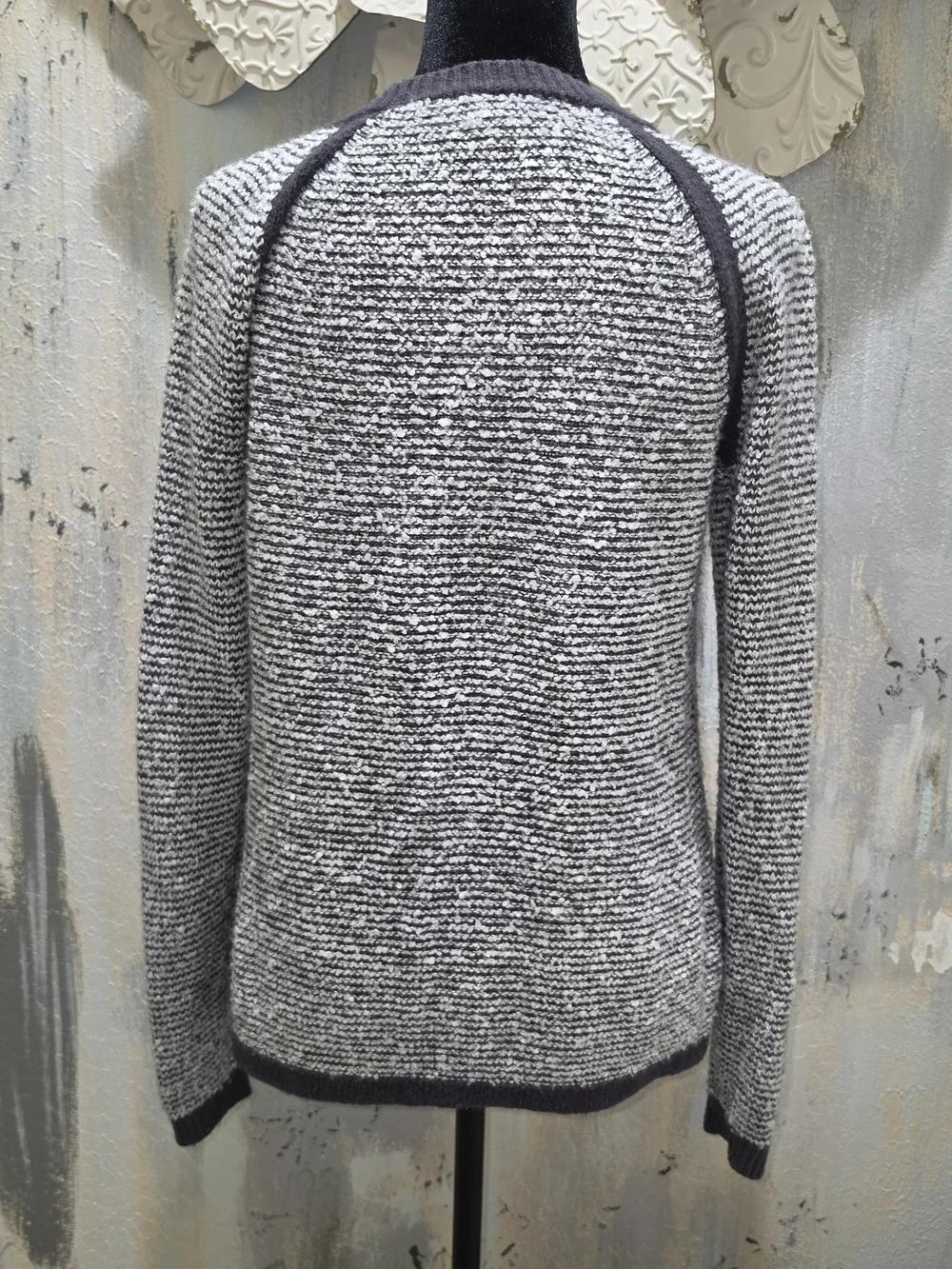 Gray Marled Crewneck Sweater - Women